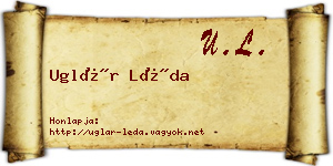 Uglár Léda névjegykártya